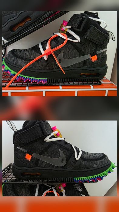 Nike x off-white air force 1 mid nowe, r.37.5  - 23.5cm