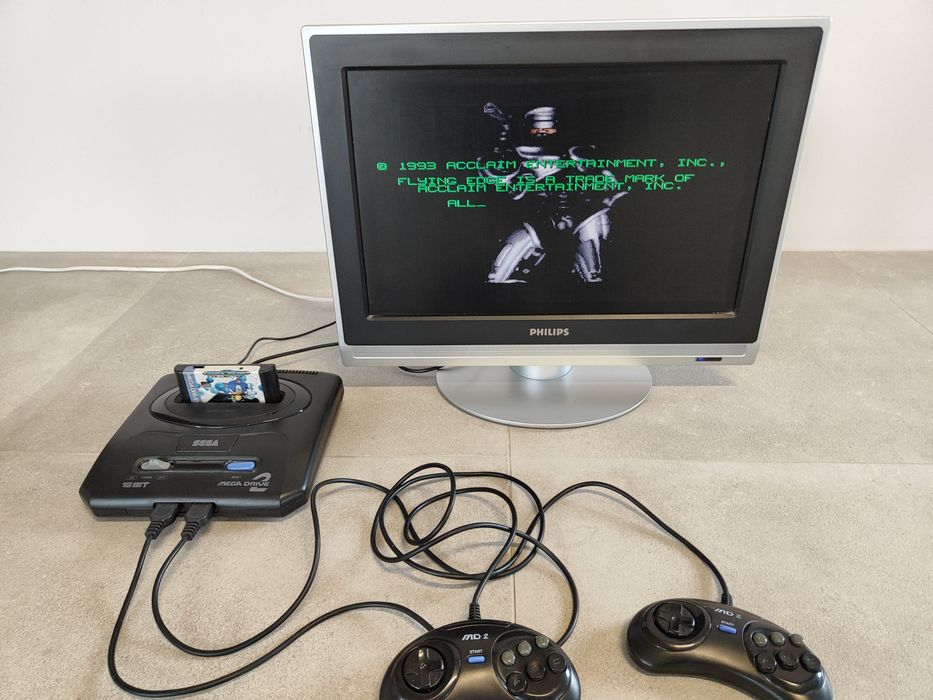 Sega Megadrive 2 и все игры - ретро игровая приставка с телевизором