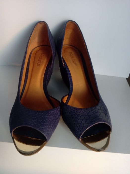 Kazar buty granatowe szpilki