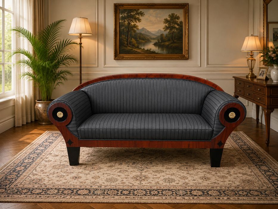 Antyczna Sofa Kanpa Biedermeier Antyk Uniakt Stan BDB