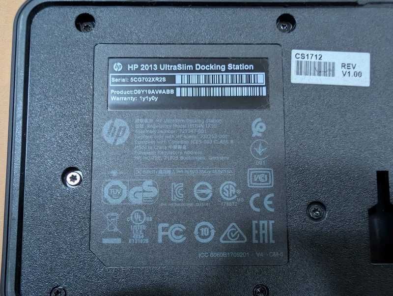HP 2013 UltraSlim Docking Station