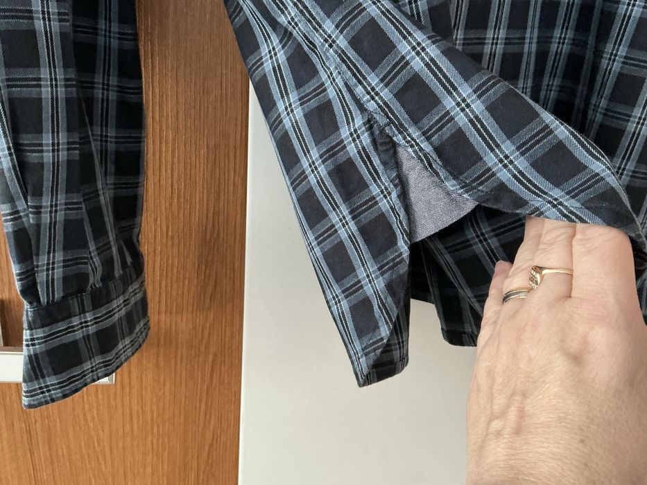 Koszula męska BOSS Hugo Boss flanelowa w kratę 100% bawełna L