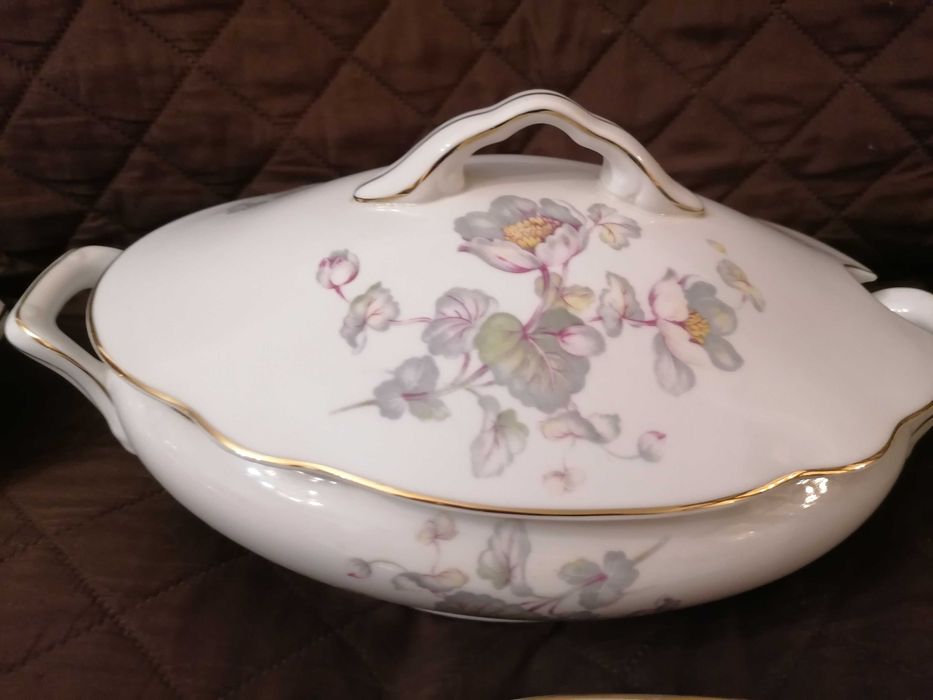 Terrina com tampa Vista Alegre - Padrão Floral Vintage