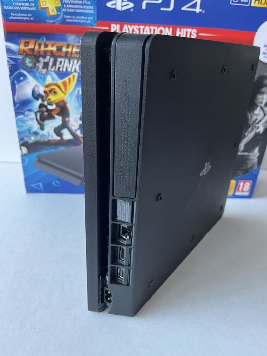PS4 Slim 1TB com caixa + 3 jogos