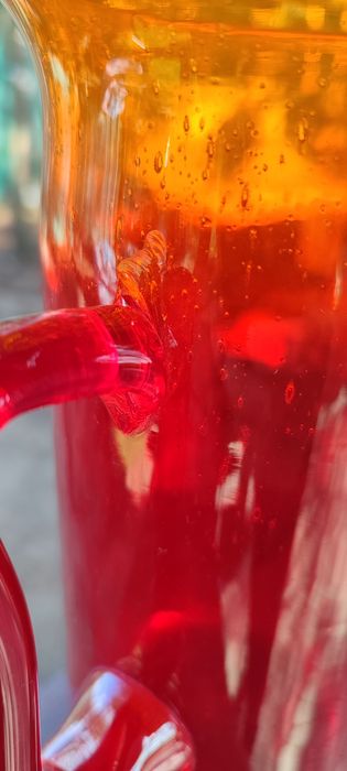 Szklany kufel , duży dzban ozdobny  Zbigniew Horbowy .