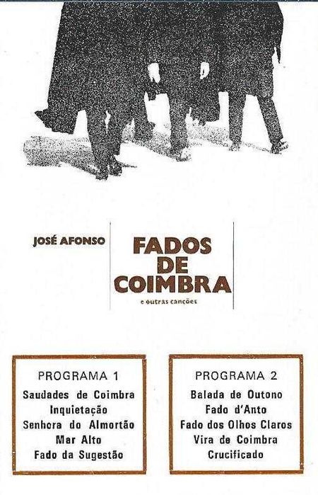José Afonso	- - - - -		Fados de Coimbra e Outras Canções	- - - - -	K7