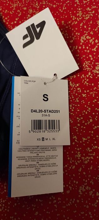 Biustonosz treningowy 4F Dry Rozmiar: S