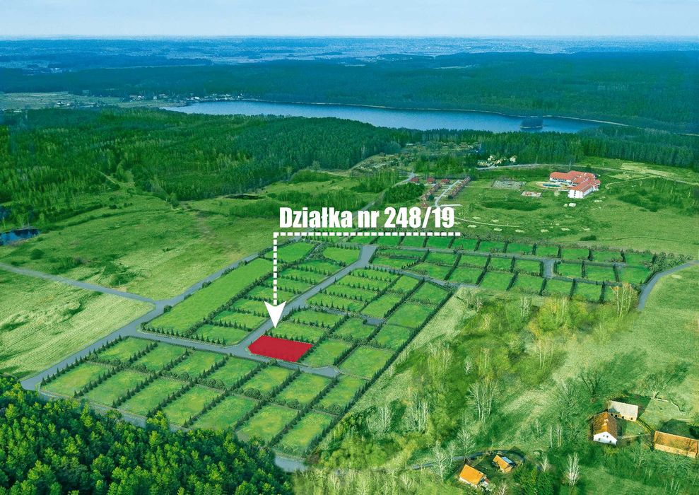 Działka budowlana 1041m² | Woryty koło Olsztyna