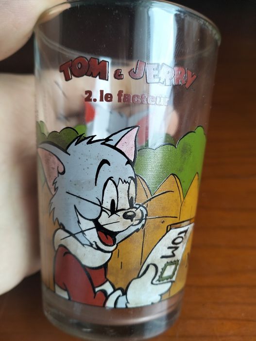 Copo pirogravado Tom & Jerry 1989