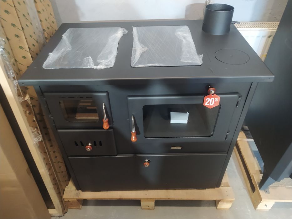 СТОК! Піч з варильною поверхнею і духовкою Prity 2P41 [15 кВт], дрова