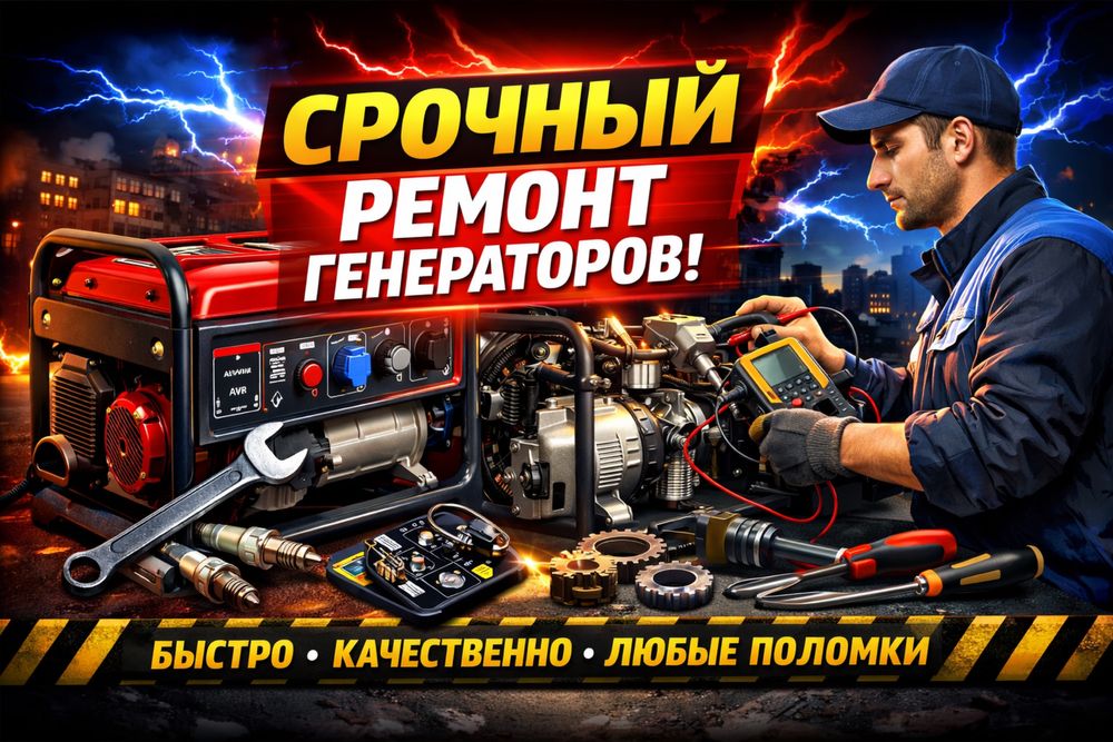 Срочный ремонт генераторов срочно
