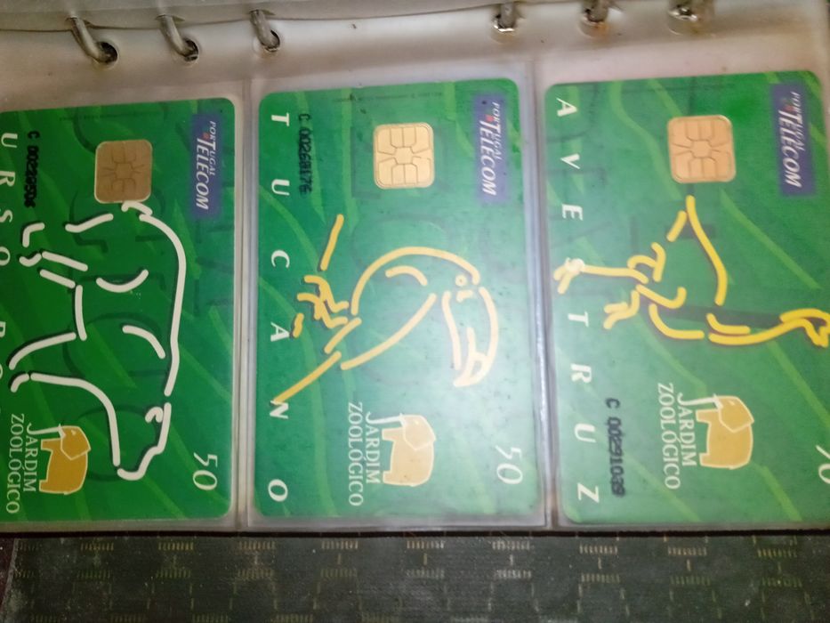 100 cartões da telecom antigo