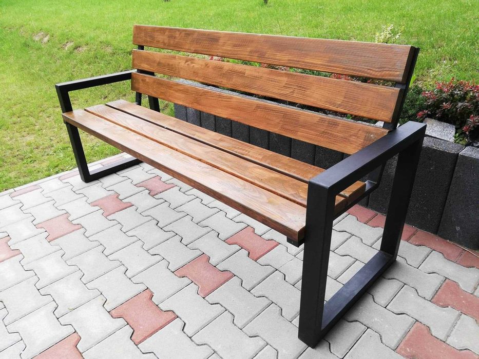Nowoczesne meble ogrodowe SQUARE / ławka ogrodowa / stół ogrodowy