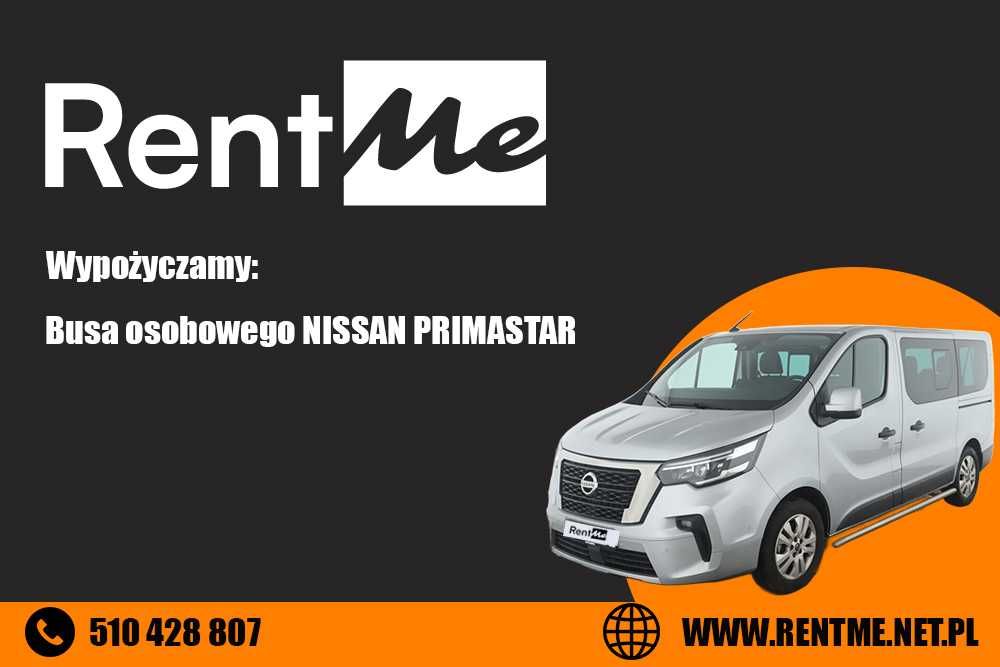 wynajem busa 9-osobowego Nissan Primastar DCI