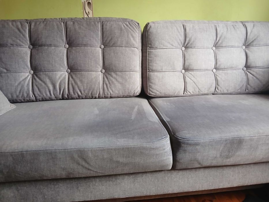 Sofa dwuosobowa szara