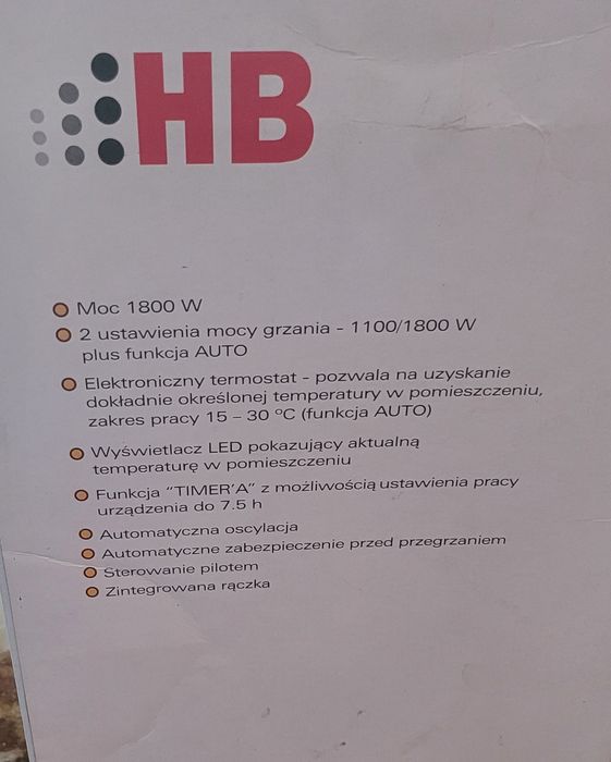 Grzejnik ceramiczny HB