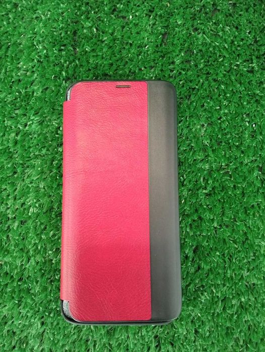 Etui z klapką Samsung Galaxy S8 EKOSKÓRA PU BOOK czerwono-czarne NrW21