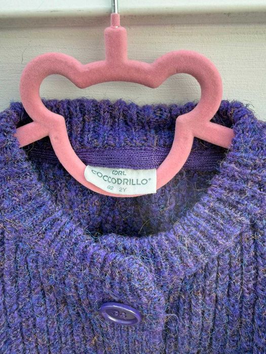 Sweterek lila dziewczęcy 92 COCCODRILLO