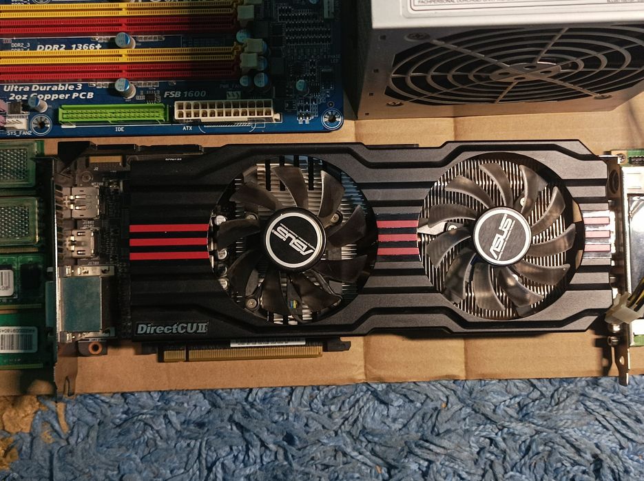 Asus DirectCu2, Inno3D 9600GT, DDR2 Gold, мать 775, БП