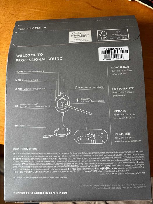 Jabra Evolve2 30 SE Headset  para Escritório