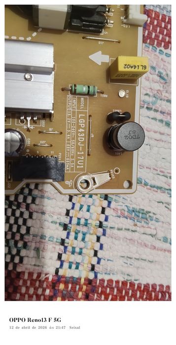 Vendo fonte de alimentação LGP43DJ-17U1 para LG 43UJ630V