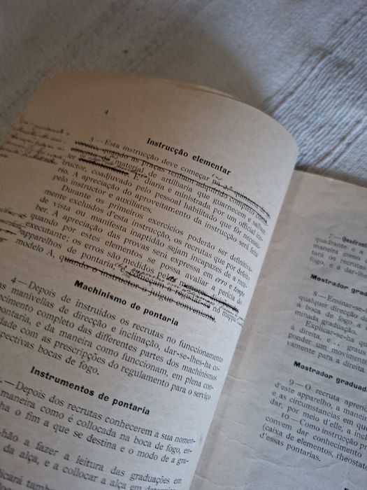 Livro de 1907 do exército português