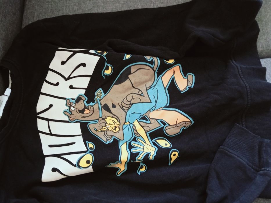 Bluza 140-146 chłopięca Scooby Doo ciepła jak nowa
