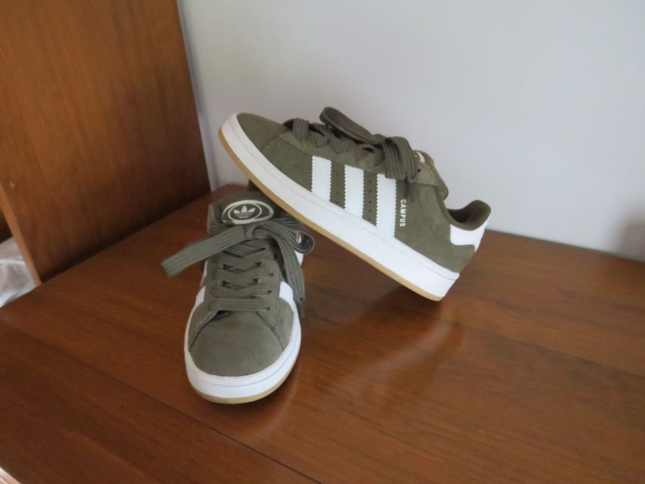Adidas Campus 00s Olive / Cloud White / Gum (Verde Oliva/Branco) - Tam