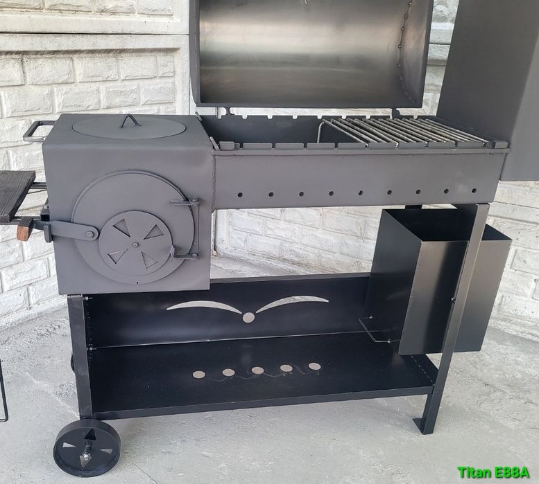 5мм • ПОСИЛЕННЯ • ГАРАНТІЯ •Мангал Піч Коптильня  Смокер/Гриль/Барбекю