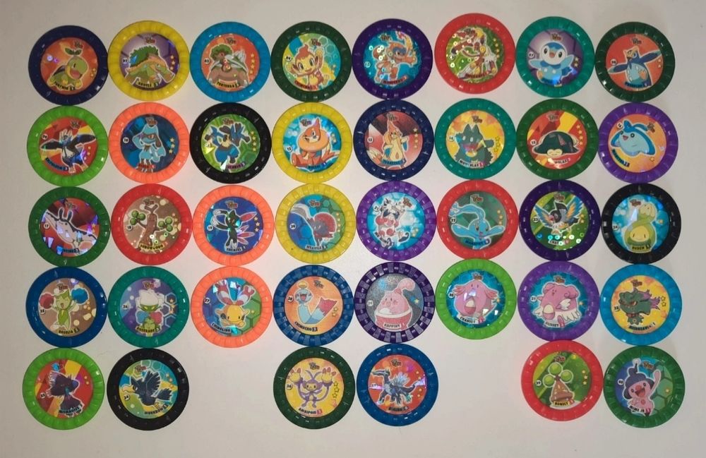 Tazos Pokemon Roks brancos - coleção 38/40