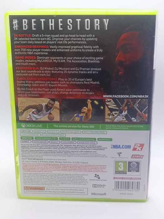 GRA Nba 2K16 NA XBOX 360 Kinect 4105/11