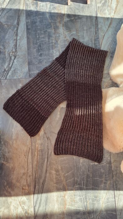 Szal 2 metry modna czekolada