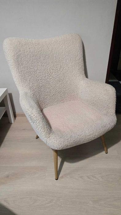 Fotel biały HUNDESTED