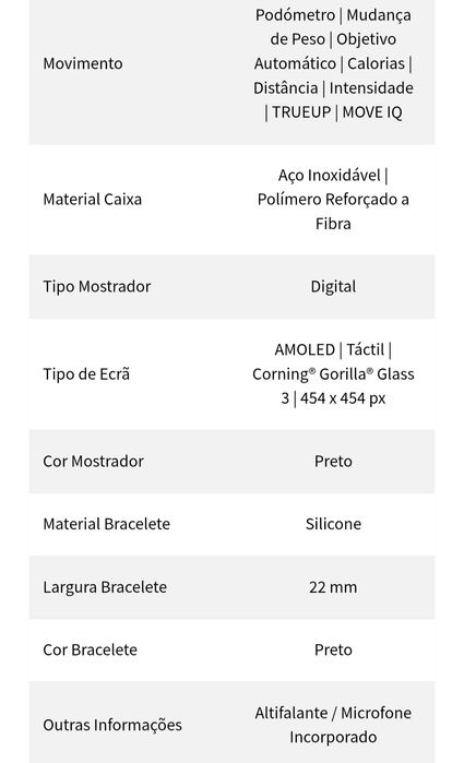 Smartwatch Garmin Venu 3 - Preto