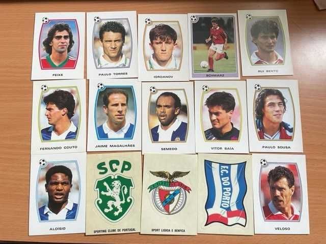 Cromos Novos 1992/1993 - Rui Costa, Paulo Sousa, Vitor Baía...
