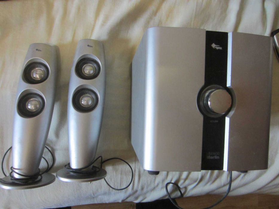 glosniki komputerowe do komputera 2.1 2+1 sprawne manta MM140 Merlin