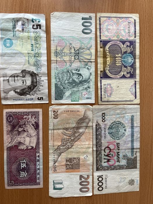 Stare banknoty, monety