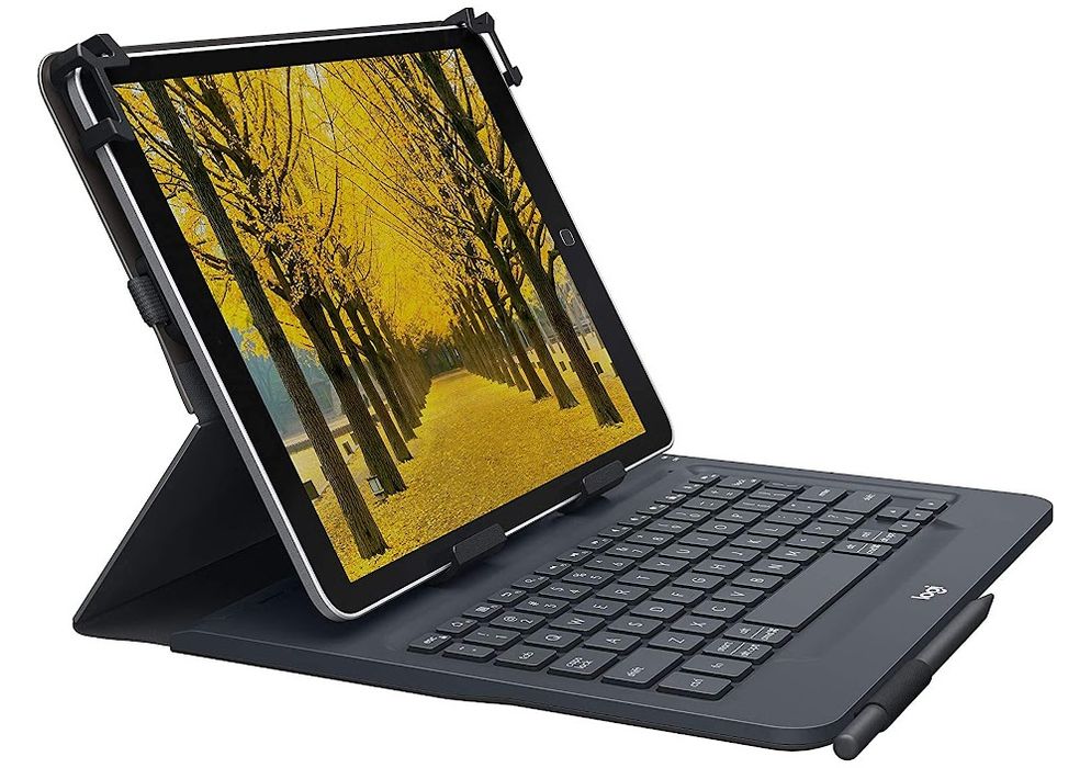 Etui-klawiatura do tabletu Logitech Universal Folio Black do tabletów 9-10" (Bluetooth, włoski układ klawiatury) (920-008335)