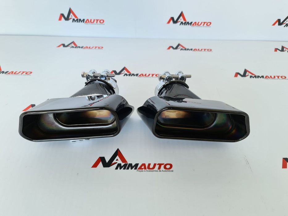 Ponteiras BMW Série 5 F10 F11 F18 Preto Brilho