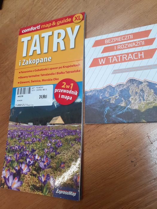 Tatry i Zakopane Mapa nowa Przewodnik