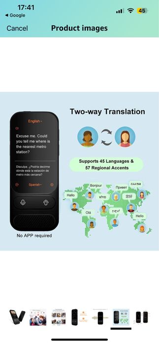 Muzizy Portable Intelligent Translator - Excellent Condition64730292392195123