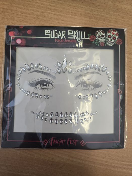 Biżuteria do twarzy sugar skull