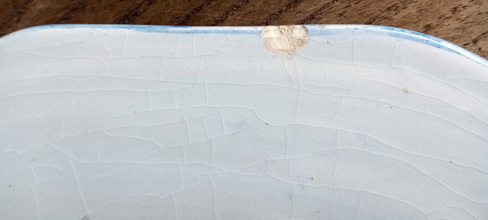 Antigo prato em faiança Carvalhinho Porto 39 cm