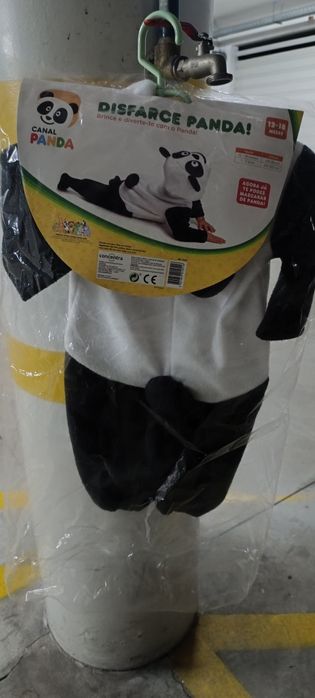 Fato carnaval panda para criança