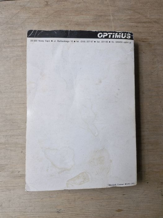 Książka Podręcznik Optimus Microsoft MS DOS 5.0