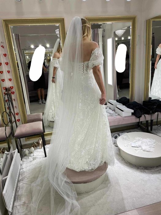 Suknia ślubna primavera śmietanka