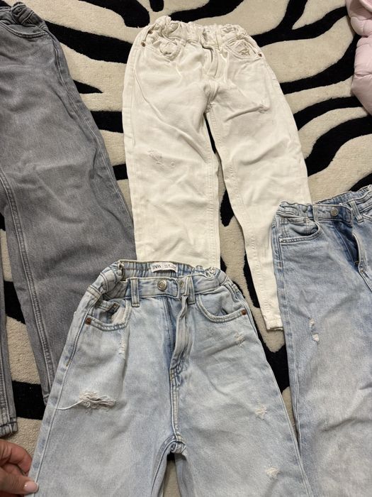 Джинси на дівчинку zara wide leg mom 134