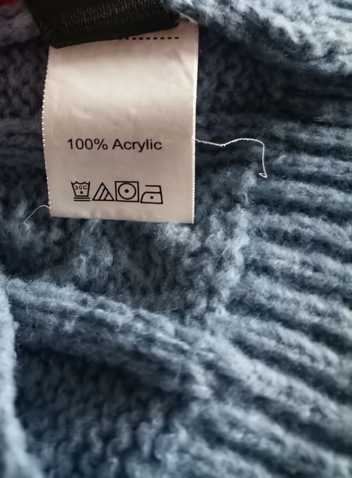 Sweter szaro niebieski