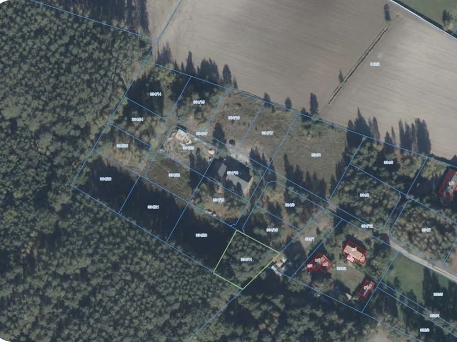 Działka budowlana z warunkami zabudowy 873 m² - las spokój zalesiona - Widok 2