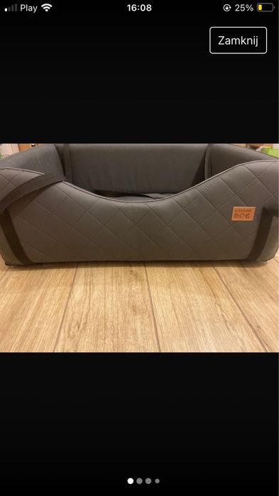 Fotelik dla psa skora pikowany duzy 60/70